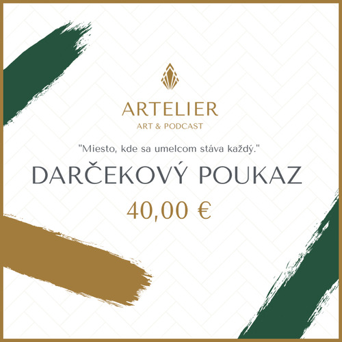  Darčekový poukaz Artelier 